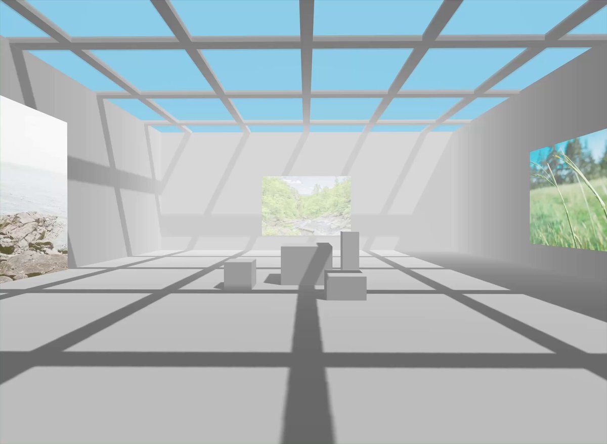 Three.js 博物馆漫游场景 1