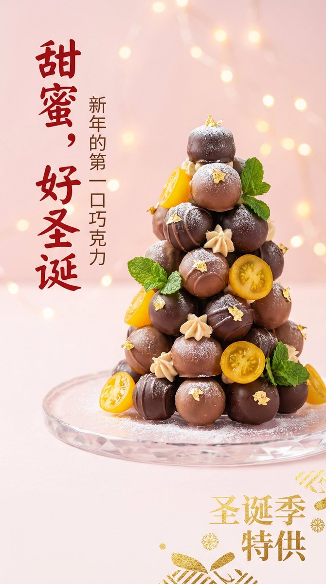 Universal Christmas Food Poster Prompt 2