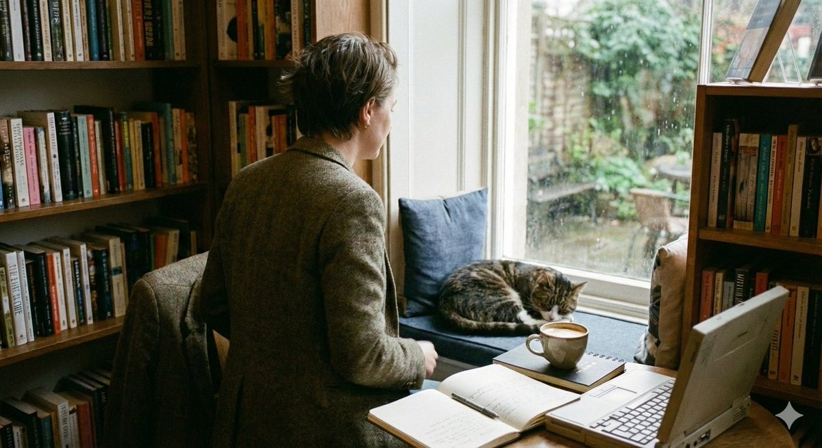 Cozy Candid Back Angle Scene Prompt 1