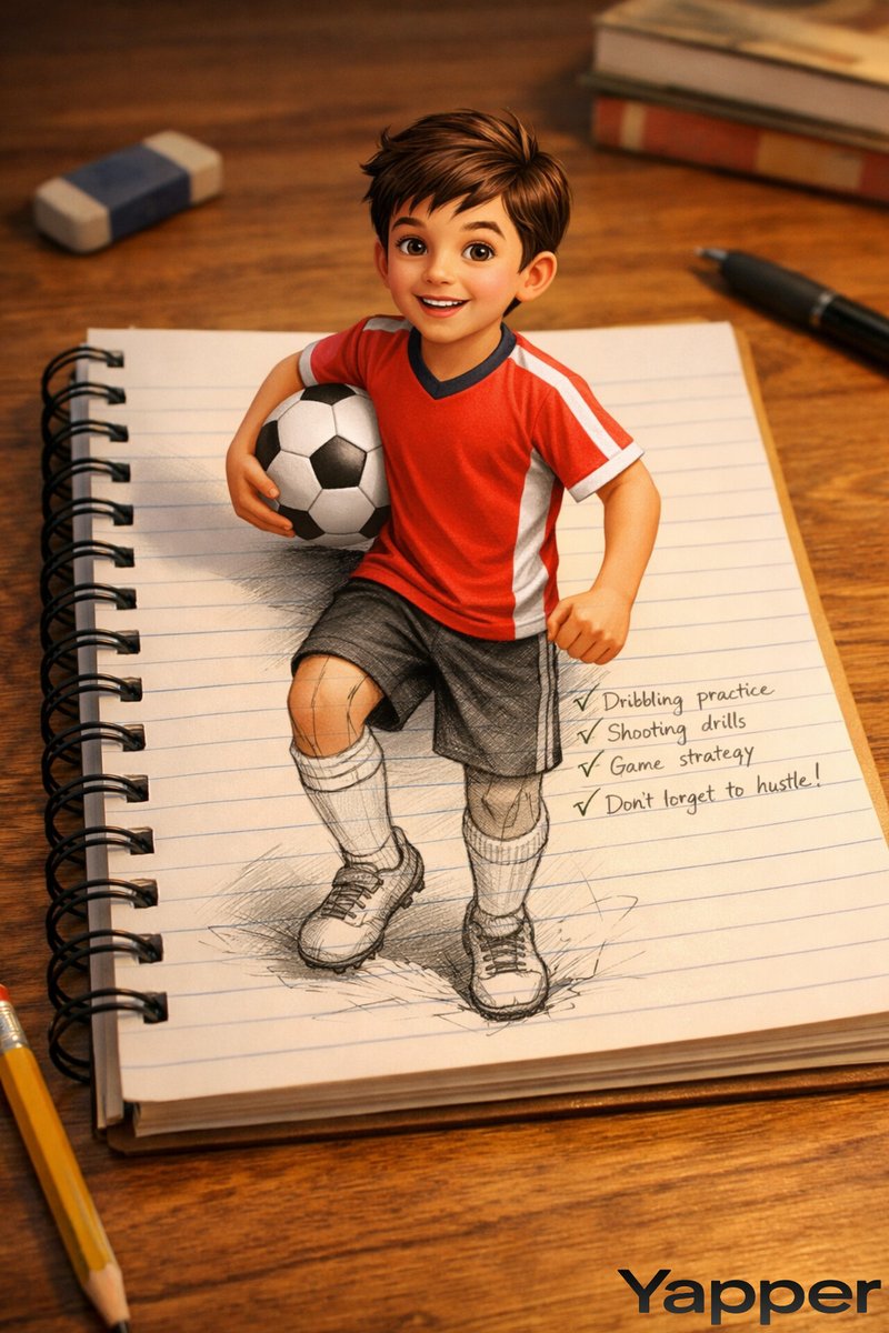 Creative 3D Illusion Artwork of a Boy Stepping Out of a Notebook 1