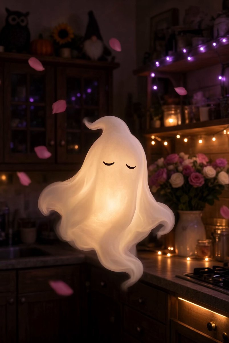 温馨厨房中的幽灵旋舞