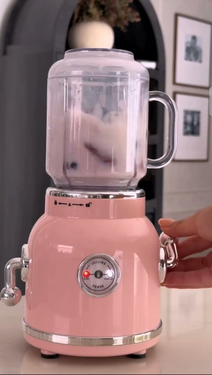 E-commerce Main Image - GPT Image 2 Prompt: Vintage Pink Blender 1