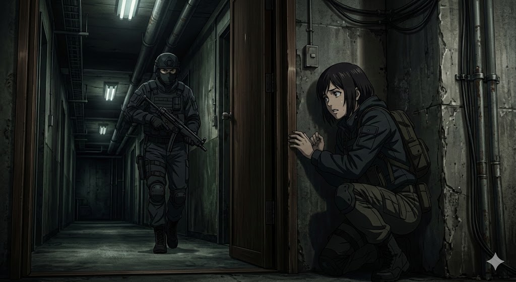 Anime Stealth Scene with Keystoning Angle 1