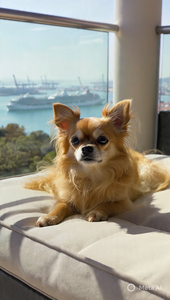 Structured Photorealistic Chihuahua on Balcony (Duplicate) 1