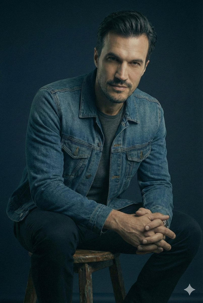JSON Prompt for Cinematic Male Studio Portrait 3