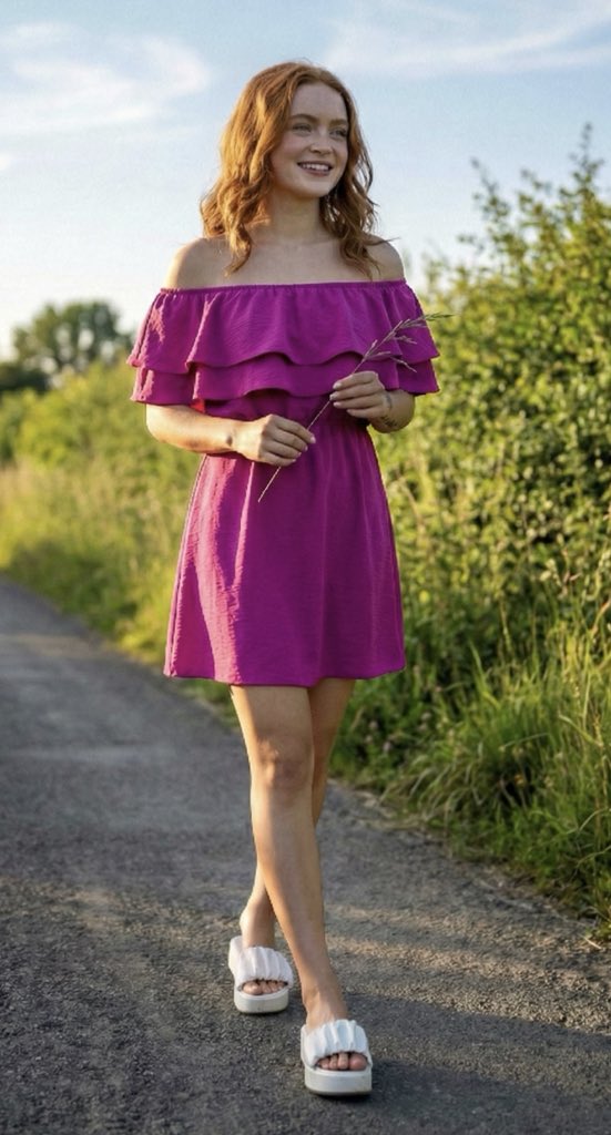Ultra-Photorealistic Full-Body Shot on a Rural Road at Golden Hour 1
