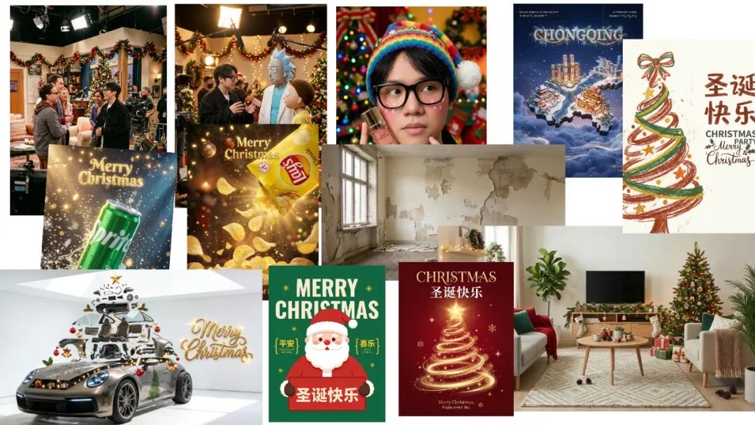 Batch Generation of Christmas Backstage Photos 1