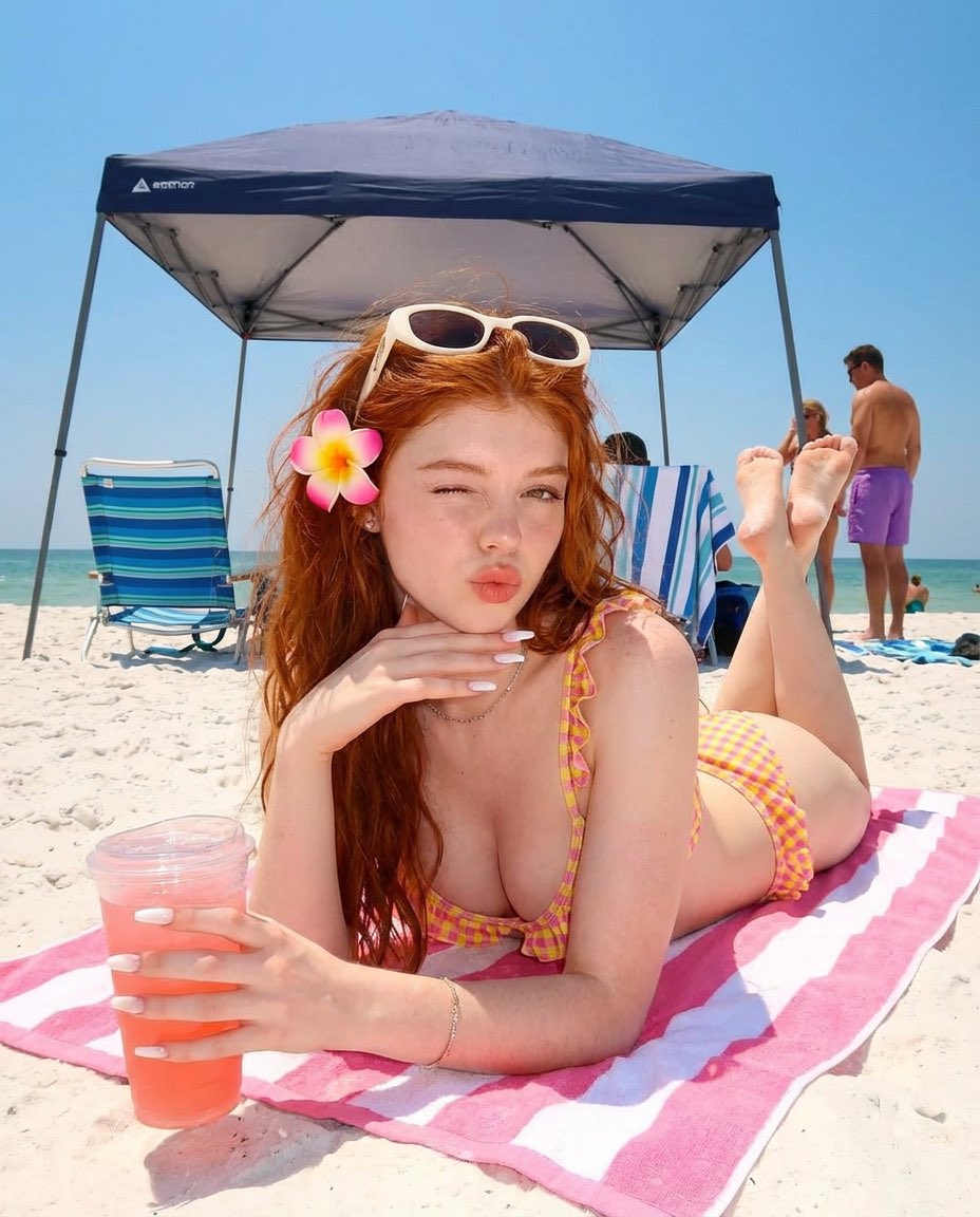 Playful Summer Beach Portrait 2