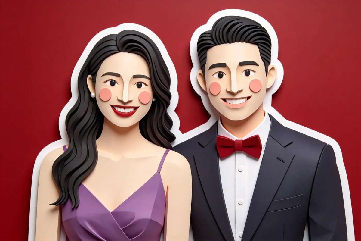 3D Paper-Cut Illustration Style 1