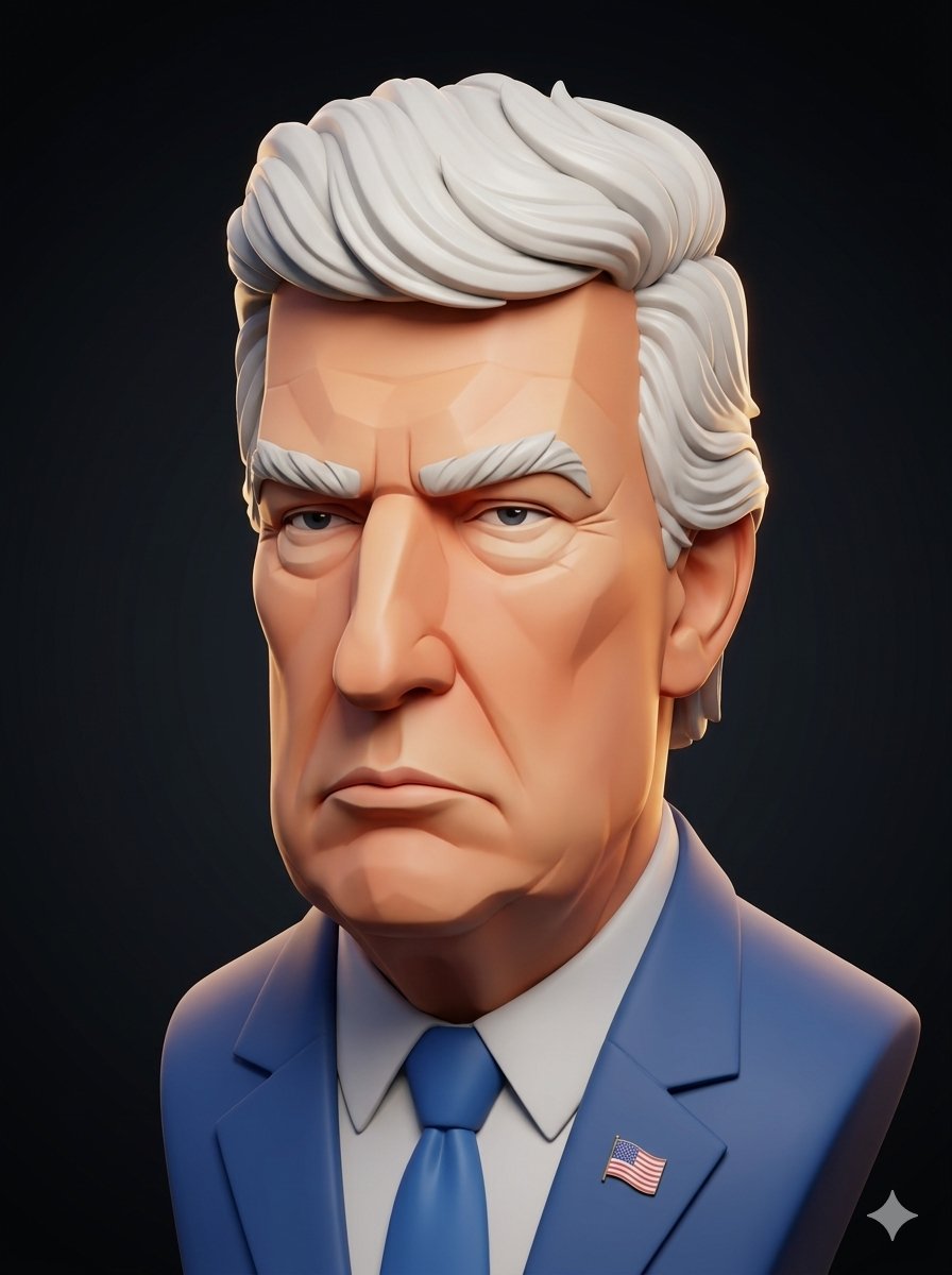 3D Stylized Caricature Portrait 3