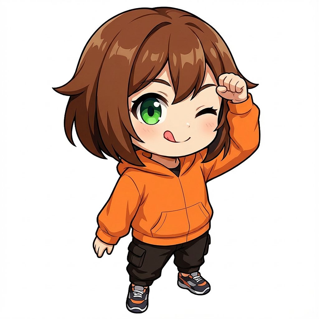 Chibi Character 'Tehepero' Pose Generation Prompt 1