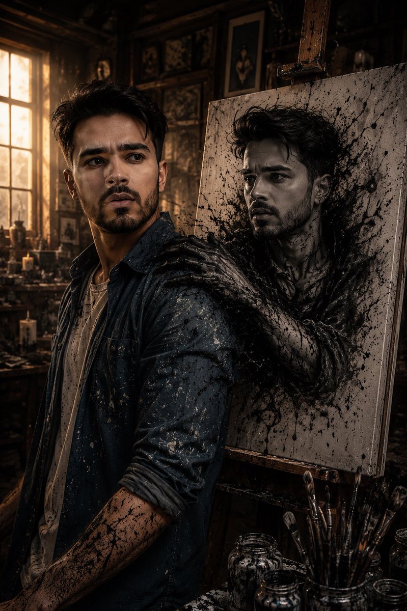 Dark Fantasy Doppelganger Portrait 1
