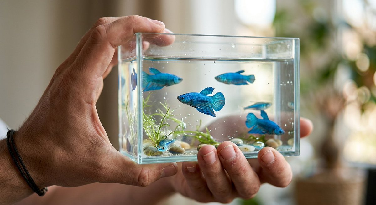 Crystal Water Floating Aquarium Portrait 2