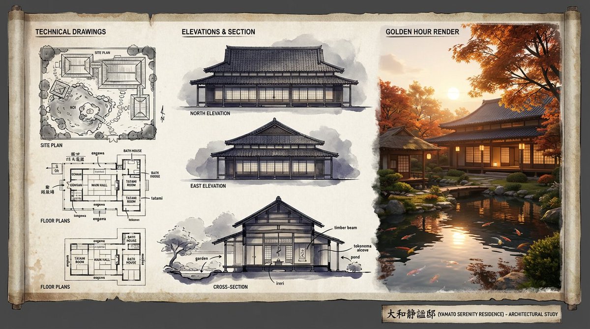 Architectural Illustrator Presentation Board Template 1