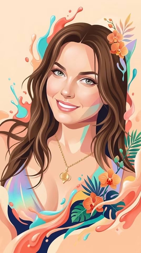 Hybrid 3D Vector Illustration Style 2