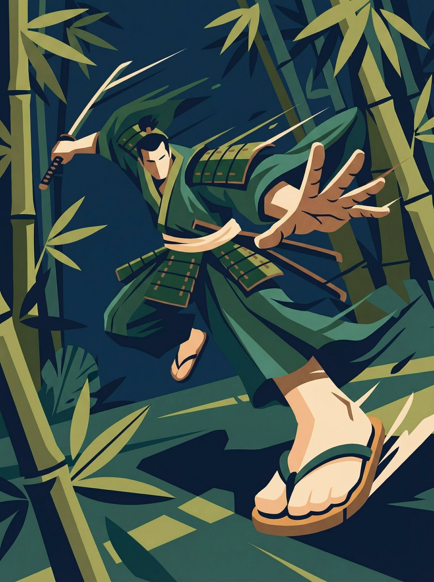 Dynamic Perspective Flat Vector Illustration 3