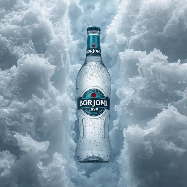 Hyperrealistic Product Photography Prompt (Borjomi Water) 1