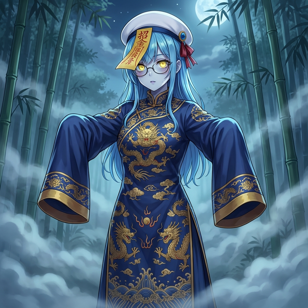 Ancient Zombie (Kyonsi) in a Bamboo Forest 1