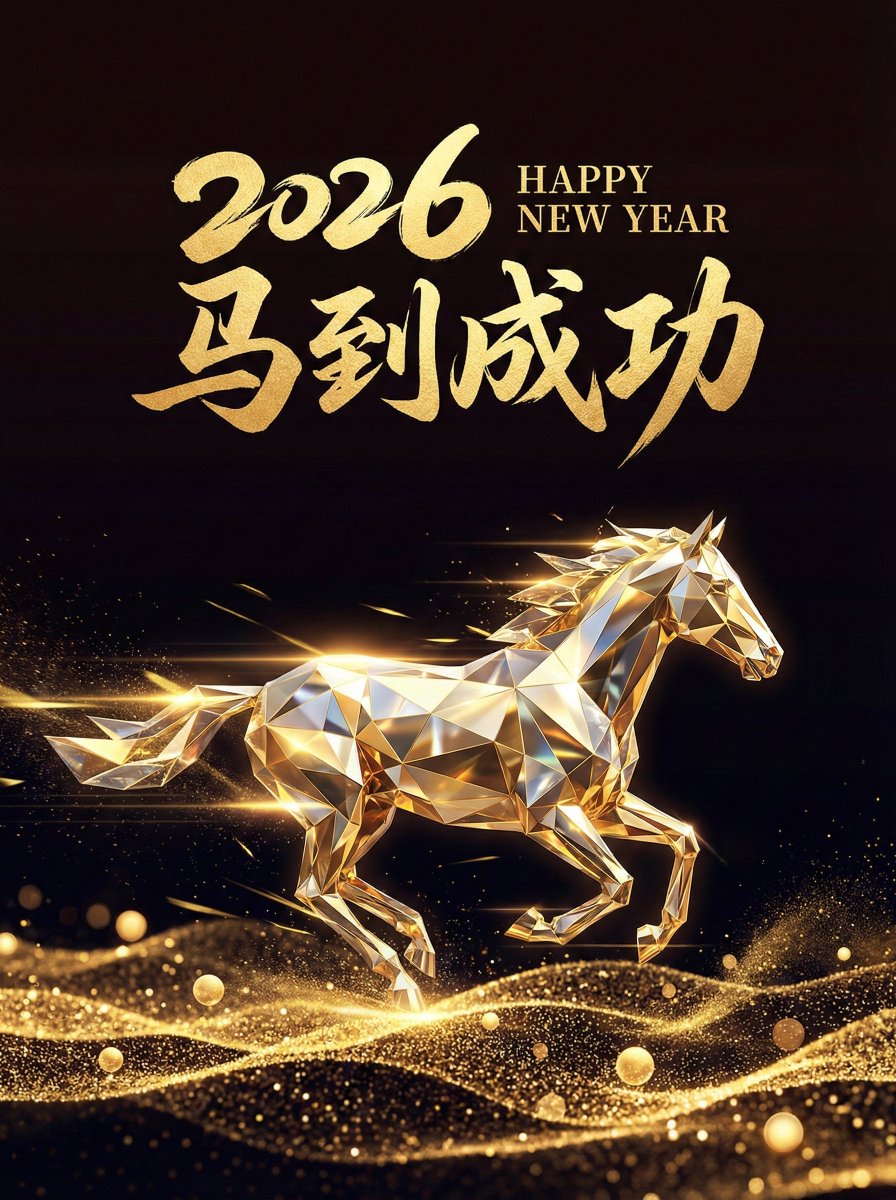 2026 Year of the Horse Poster Design Prompt 1