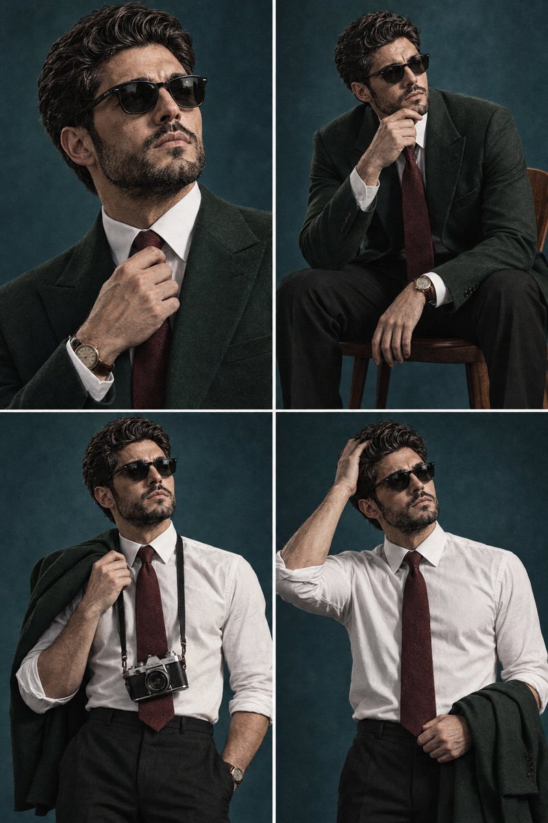 Comic / Storyboard - Vintage Editorial Portrait Collage 1