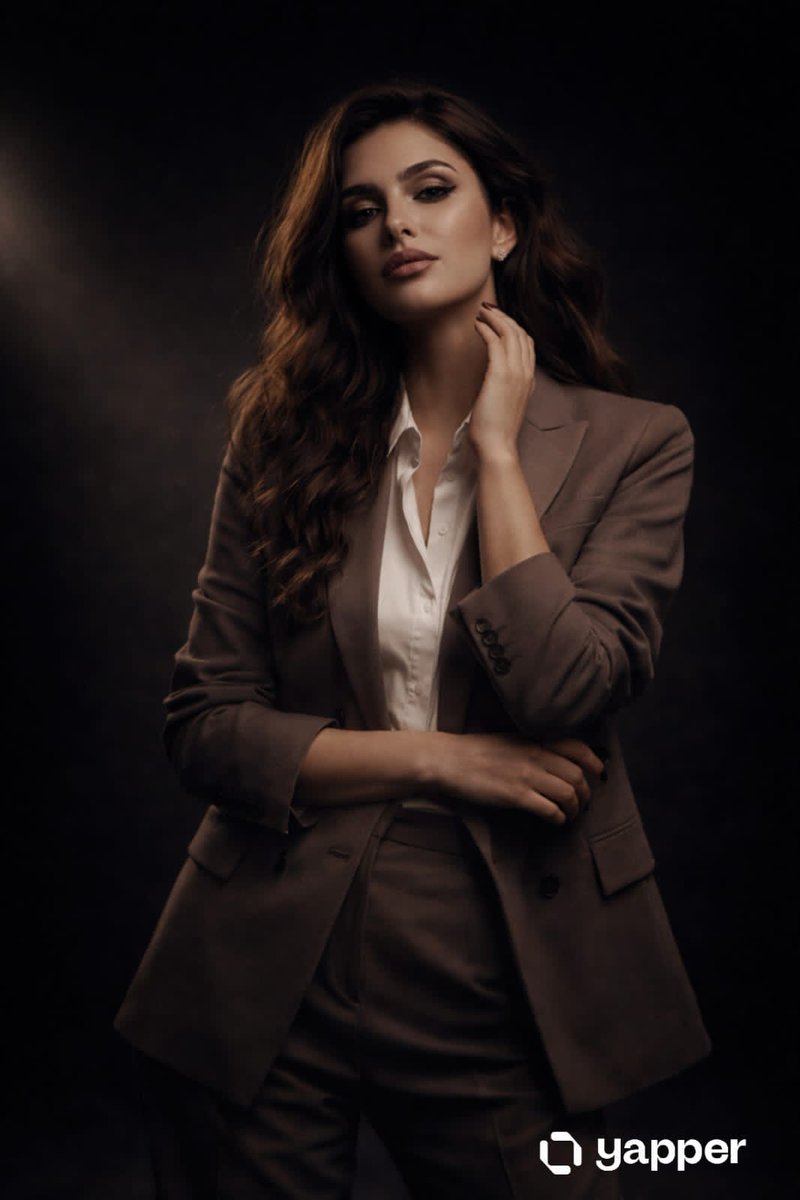 High Fashion Studio Portrait with Dramatic Lighting 2