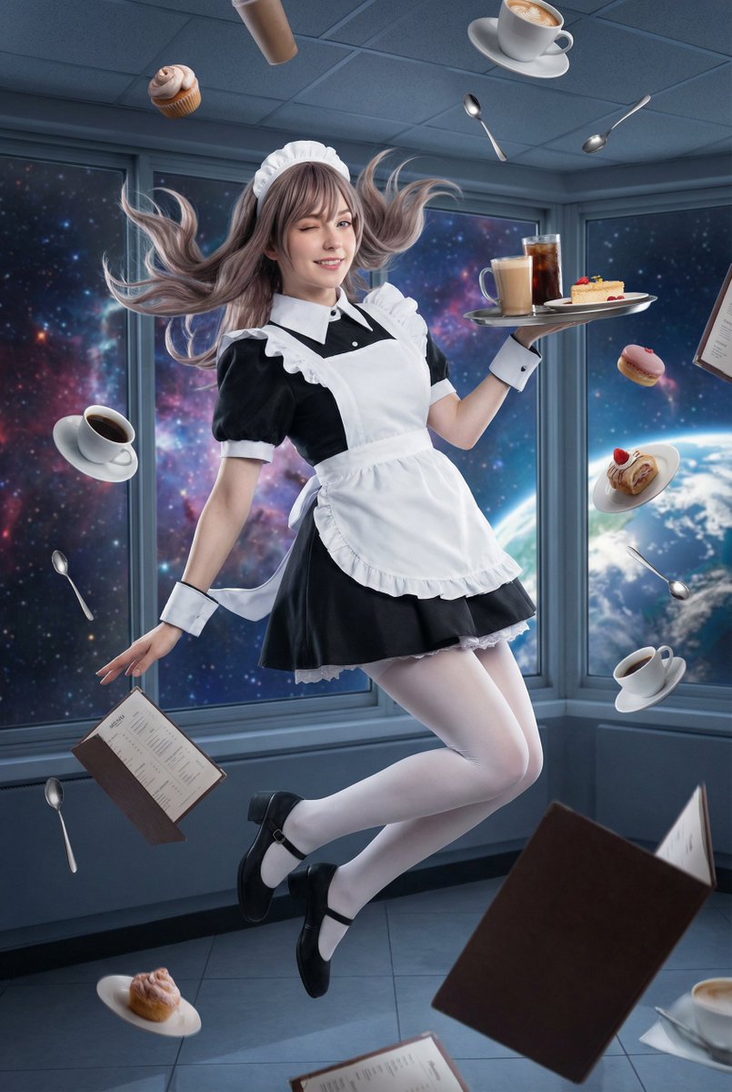 Generating a 'Zero-Gravity Maid' Image 1