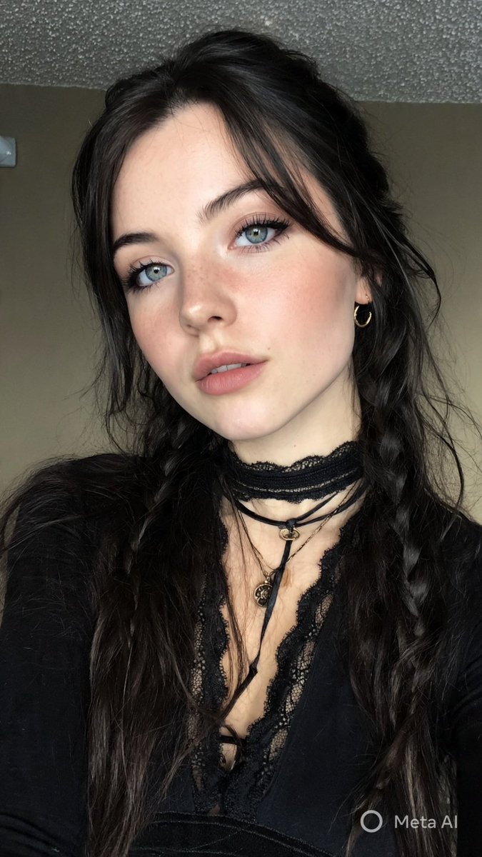 E-Girl/Soft Goth Selfie Portrait JSON Prompt 2