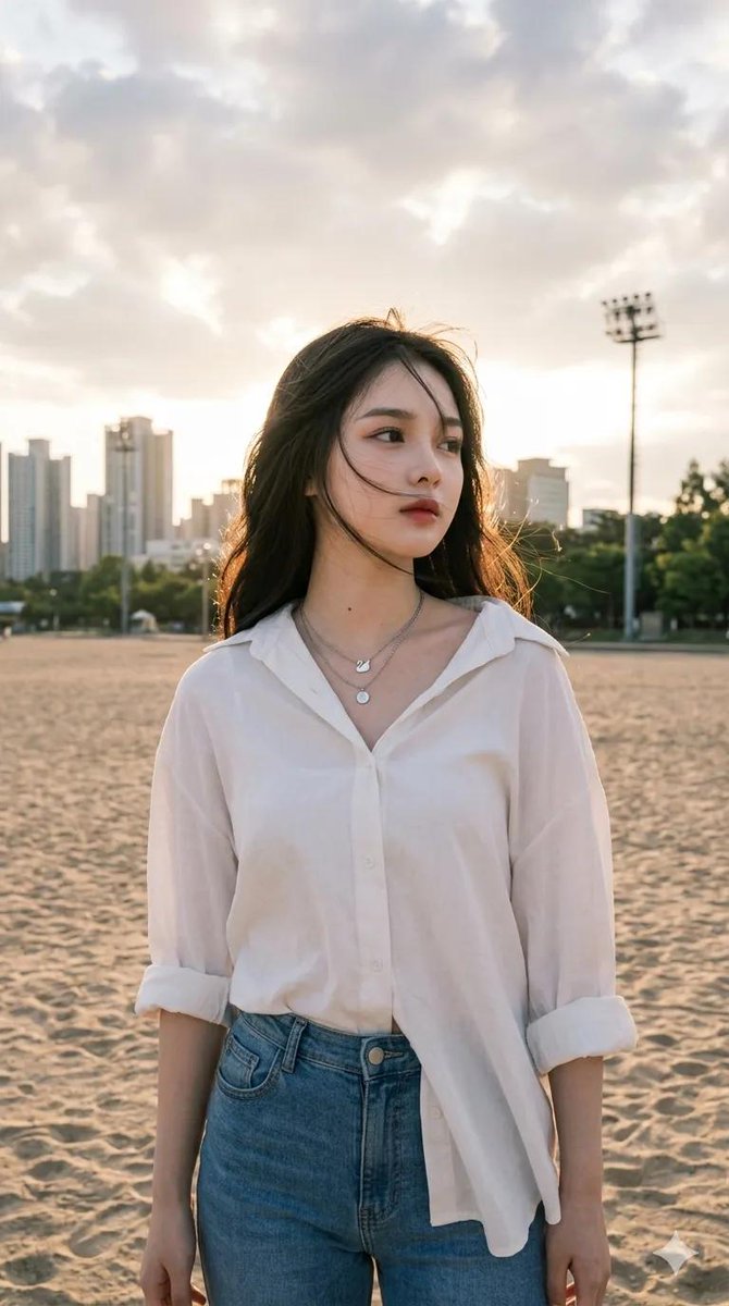 Urban Beach Golden Hour Portrait 1
