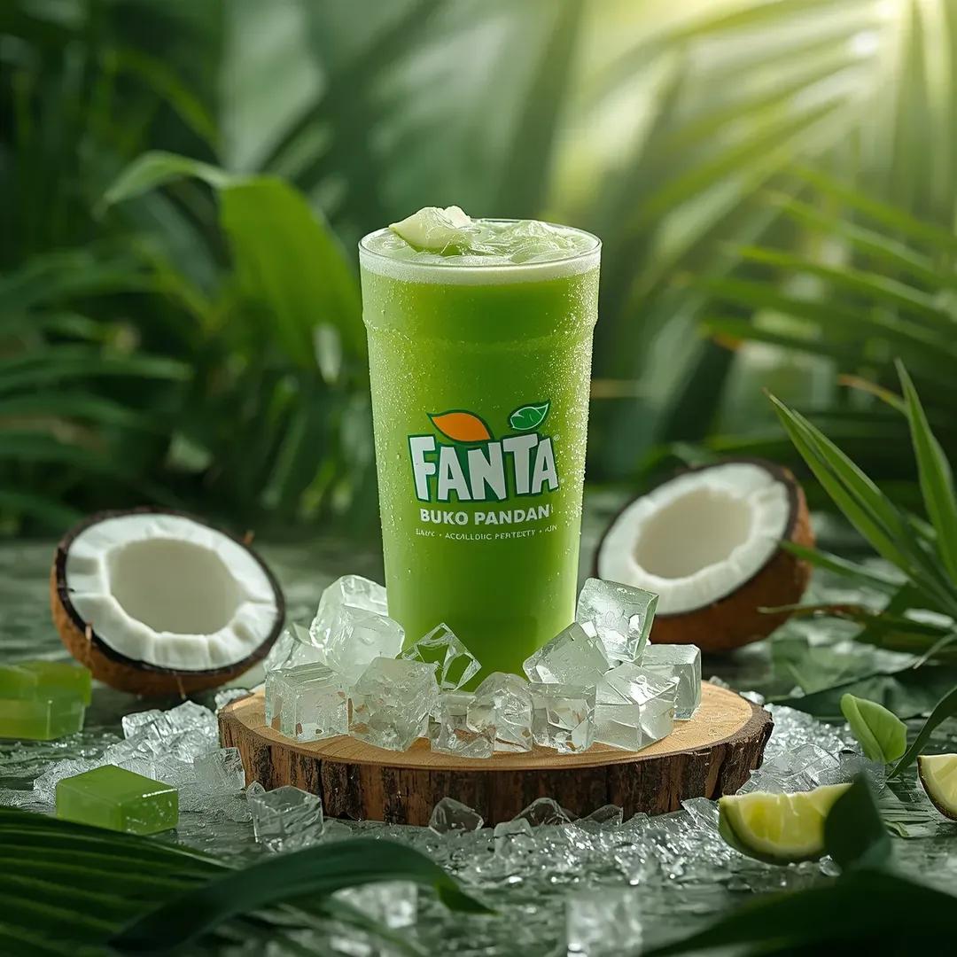 Hyper-realistic Fanta Product Shot Prompt 3