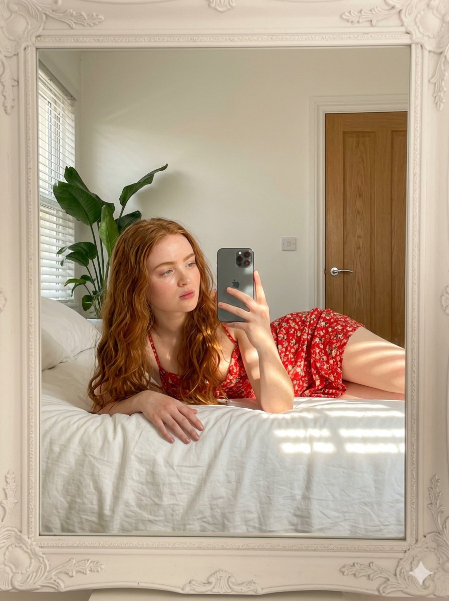 Aesthetic Mirror Selfie Prompt for Gemini Nano Banana Pro 3
