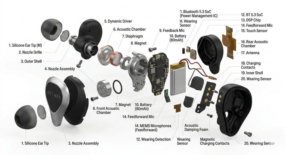 Exploded View Product Design Diagram Prompt 3