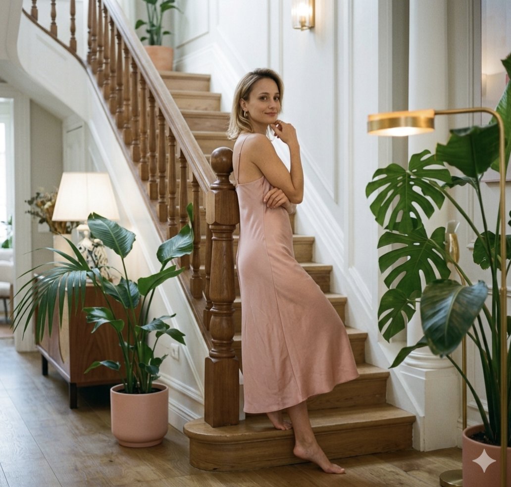 Elegant Interior Staircase Portrait 1