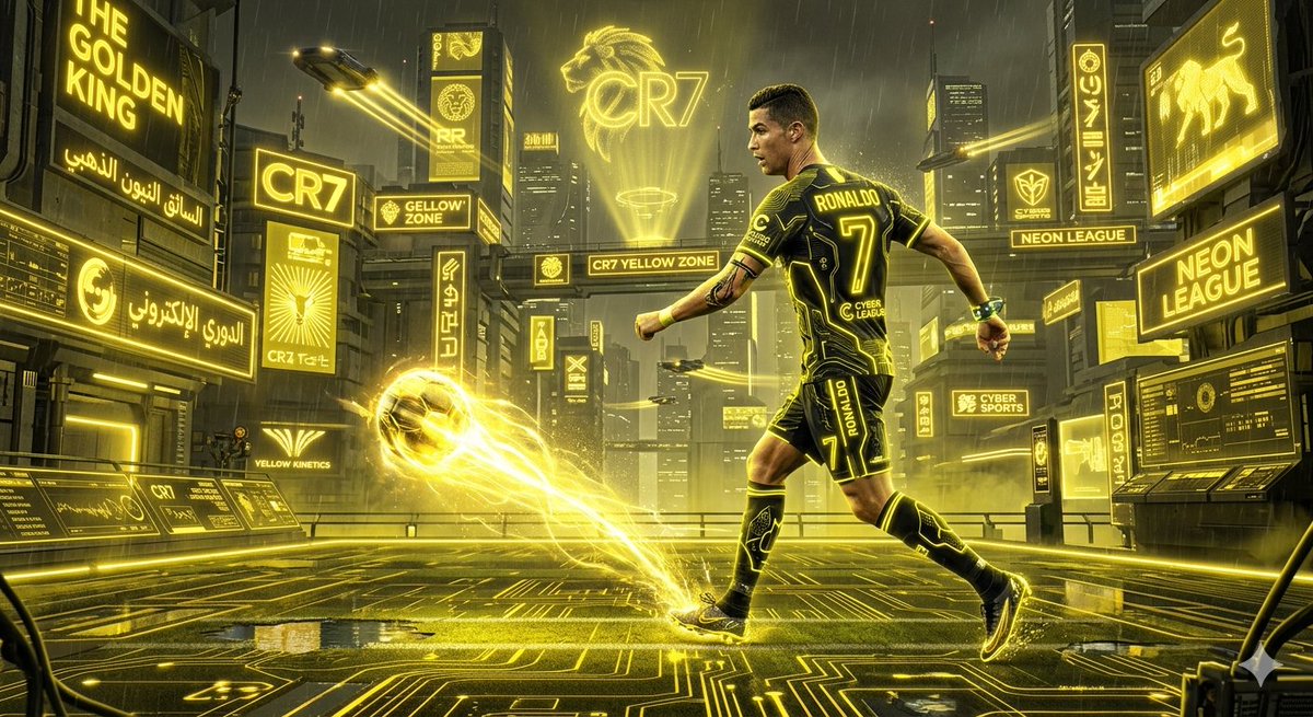 Cyberpunk Futuristic Soccer Scene 2