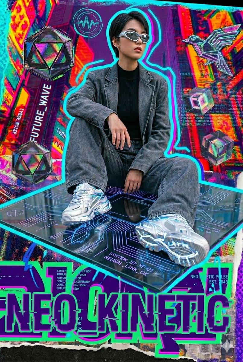 Y2K Cyberpunk Cyberpop Poster 1