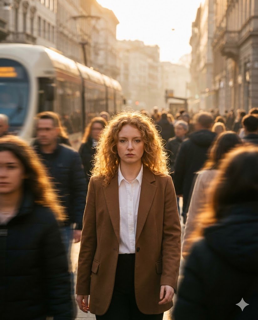 Moody Cinematic Street Photography Prompt 1