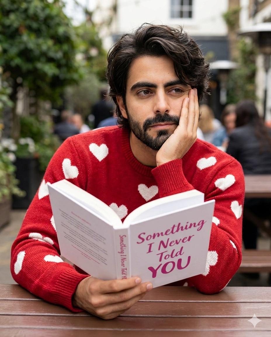 Man Reading Book Outdoors 1