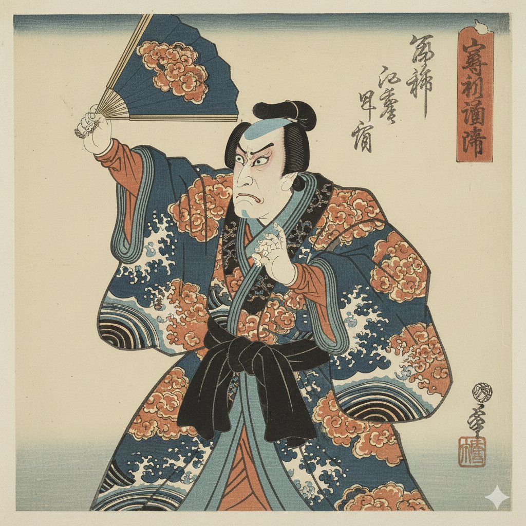 Ukiyo-e Style Image Generation in the style of Sharaku 2