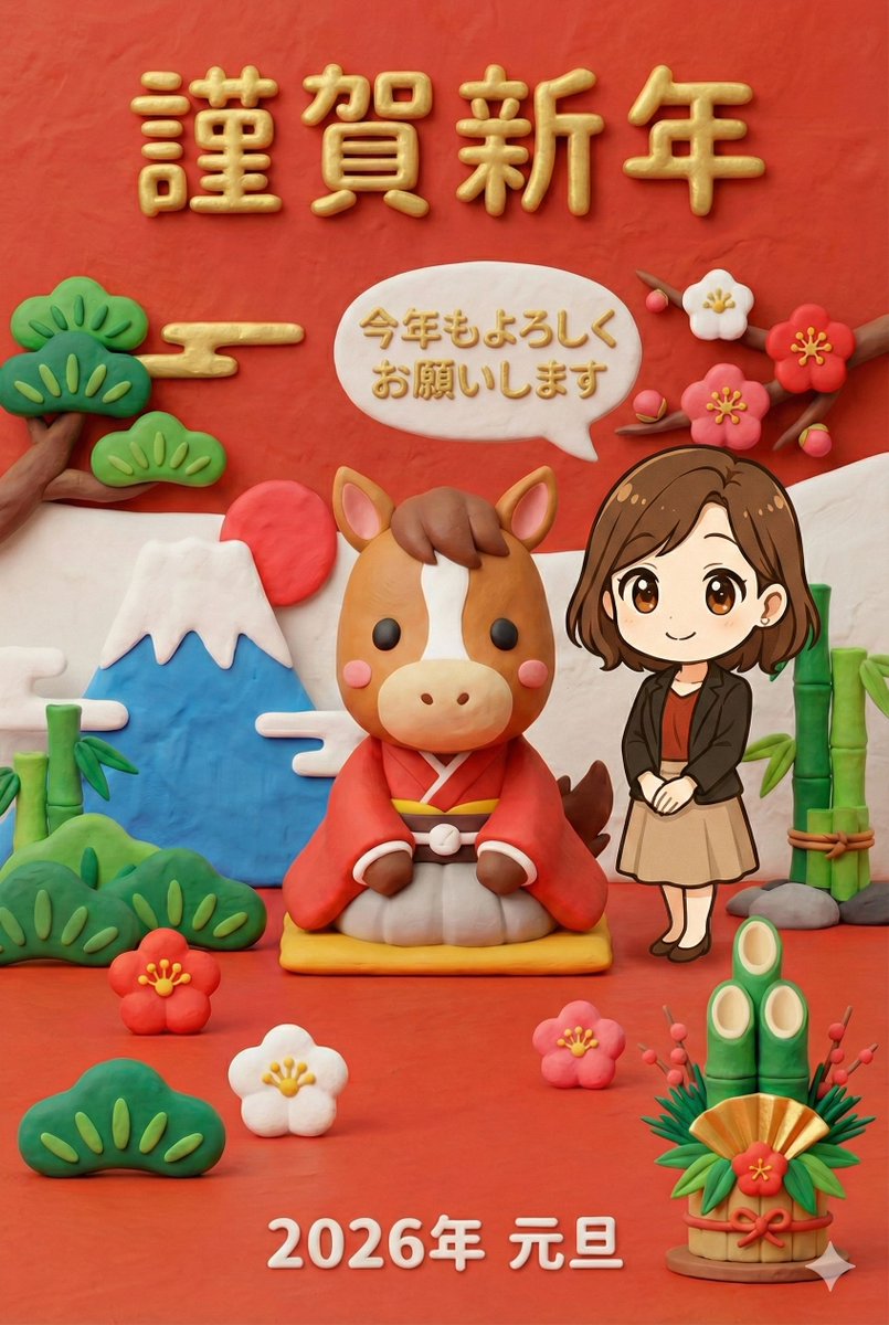 New Year's Greeting Image Generation in Claymation Style 1