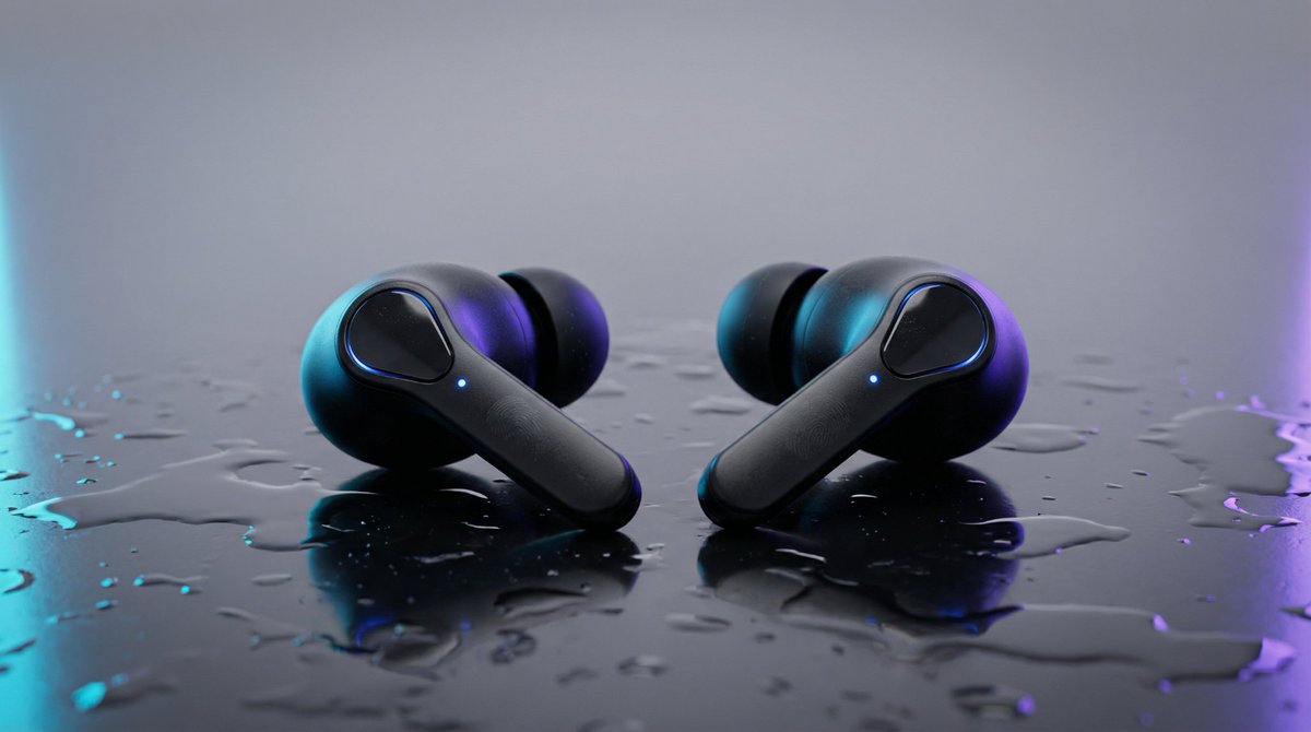 High-End Product Mockup for Wireless Earbuds 1