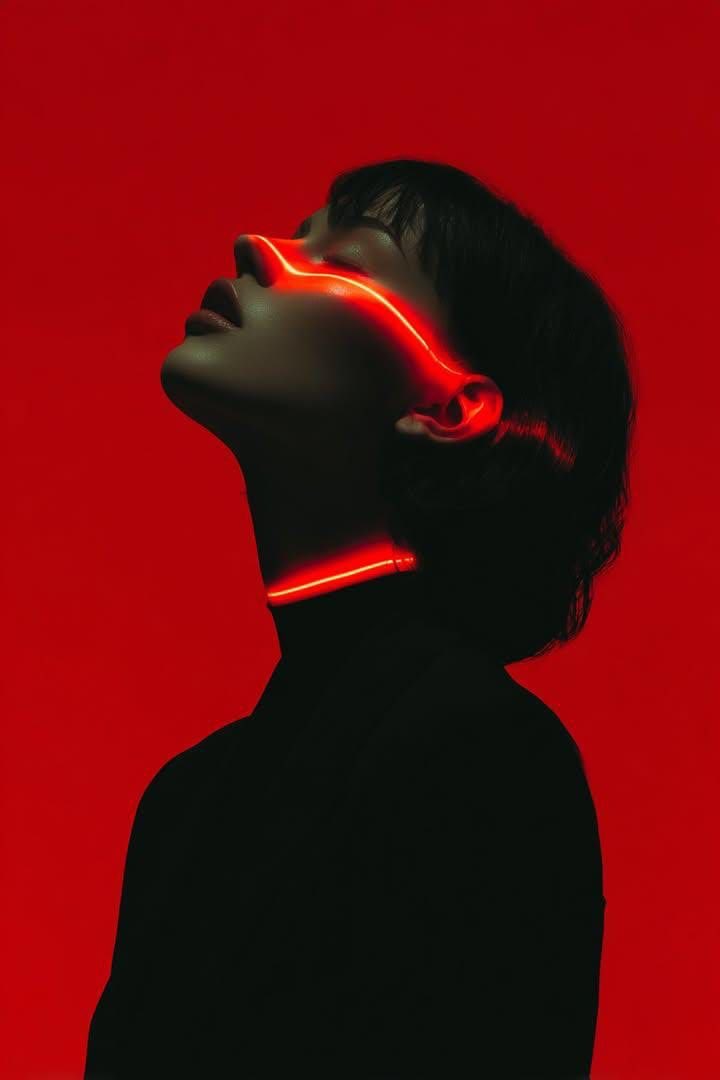 Cyberpunk Neon Portrait 1