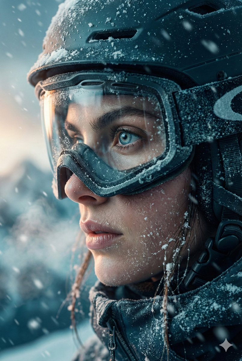 Cinematic Close-up Portrait Prompt of Winter Sports Athlete 1