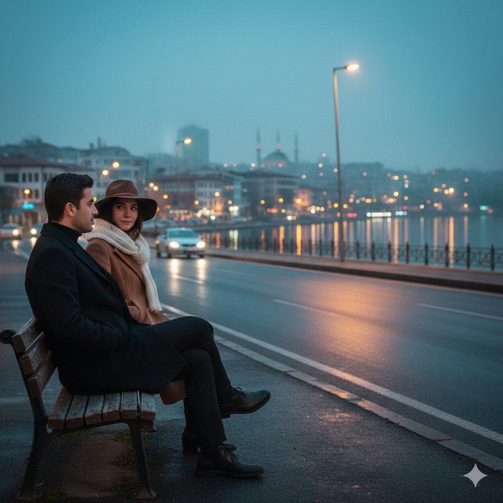 Cinematic Evening Scene in Istanbul 1