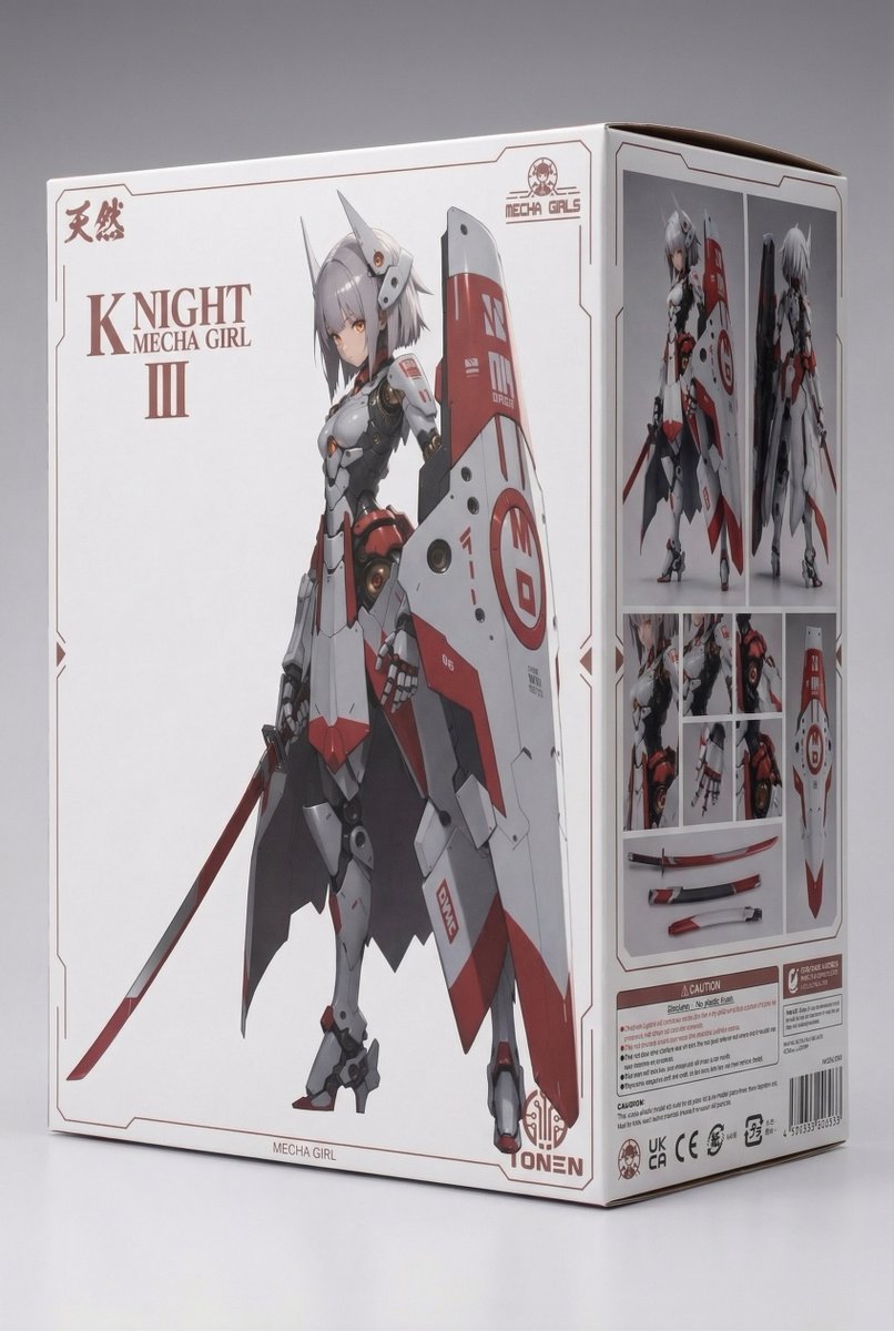 KNIGHT MECHA GIRL Figure Generation Prompt 3