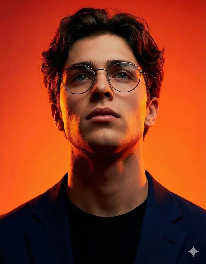 Cinematic Studio Portrait of an Intellectual Man 2