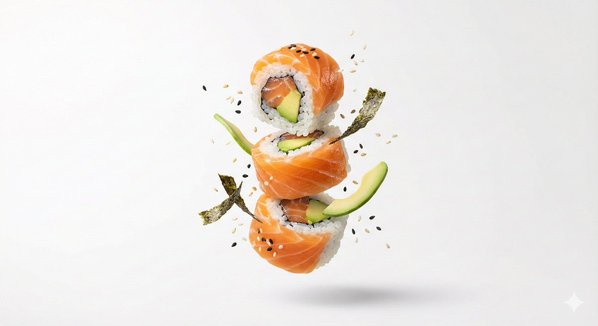 Premium Floating Food Hero Shot Template 1