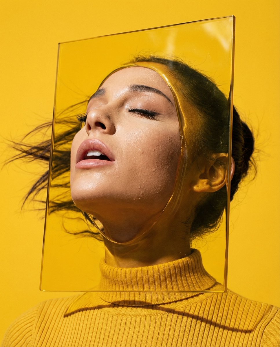 Editorial Surrealism Portrait (Amber Trance) 2