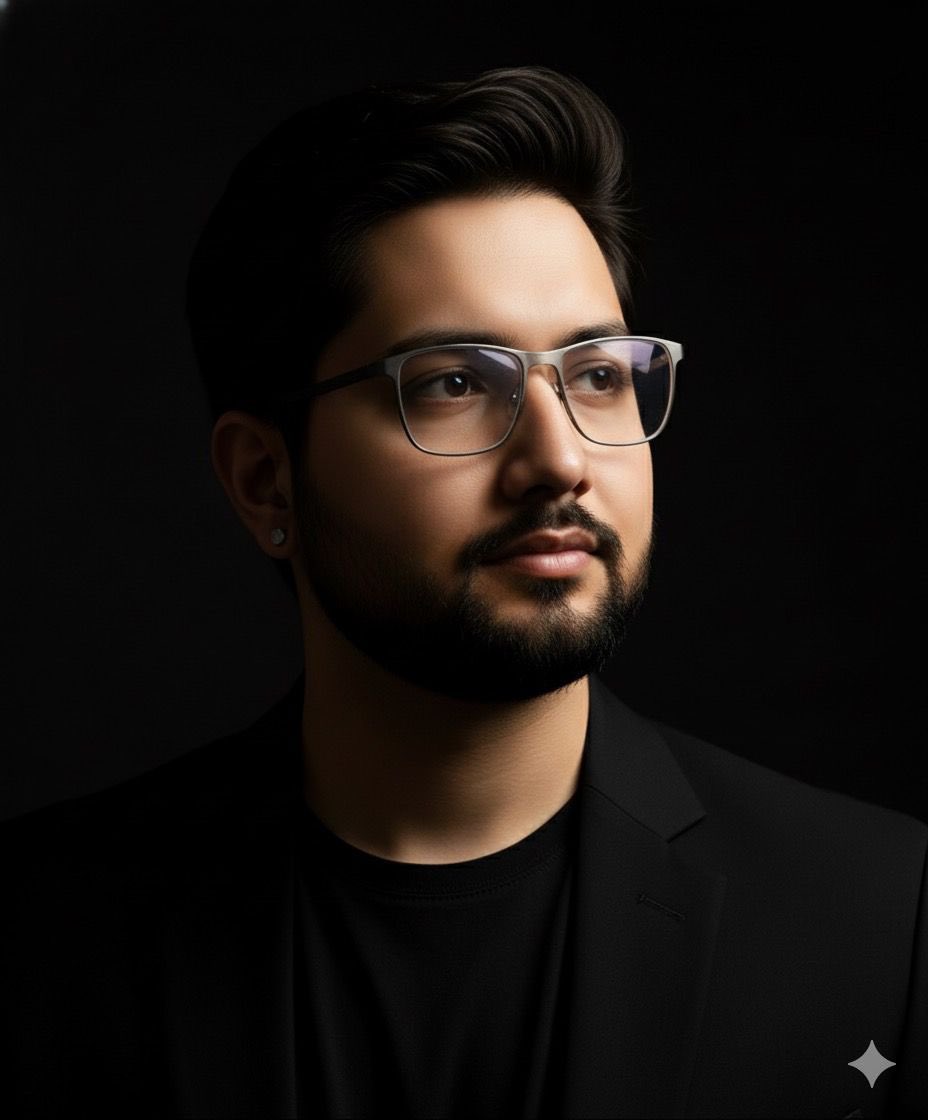 Dramatic Portrait with Strong Directional Light 1