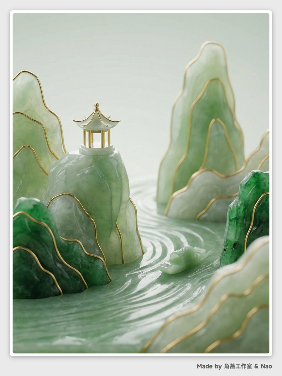 Abstract Chinese Landscape Miniatures Prompt 4