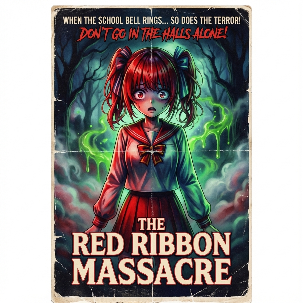 80s B-Movie Horror Poster Transformation Prompt 1