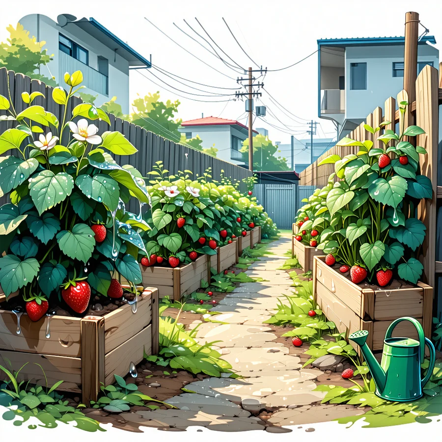 Urban Anime Garden Illustration 2